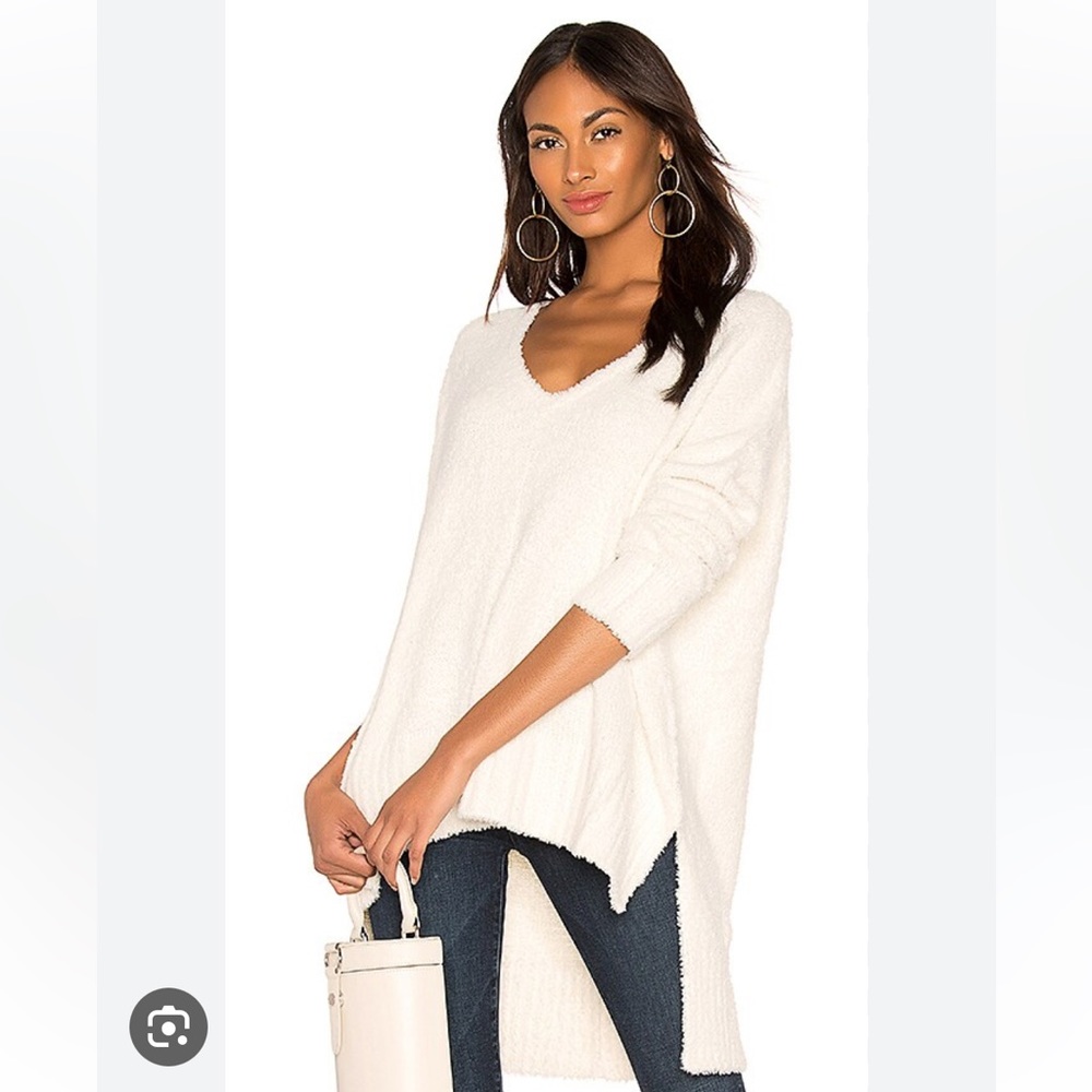 Mumu coconut fuzzy hug me sweater